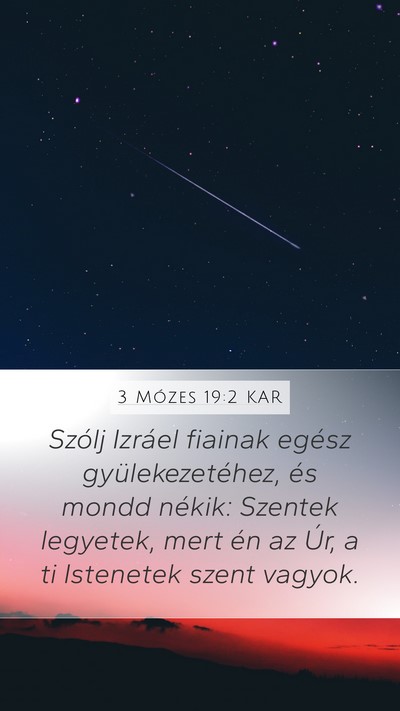 3 Mózes 19:2 KAR Bible Verse Image