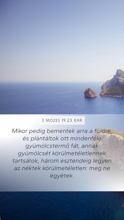 3 Mózes 19:23 KAR Bible Verse Image