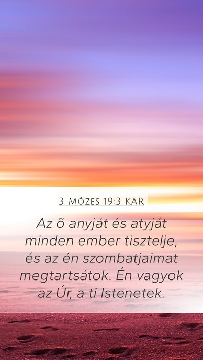 3 Mózes 19:3 KAR Bible Verse Image