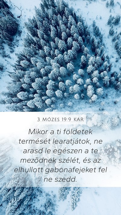 3 Mózes 19:9 KAR Bible Verse Image