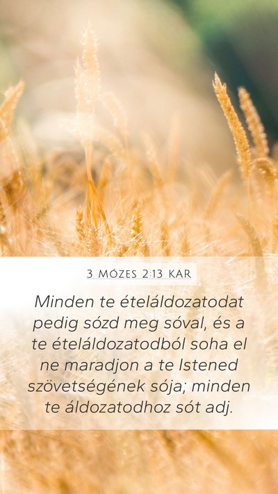 3 Mózes 2:13 KAR Bible Verse Image
