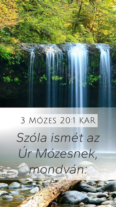 3 Mózes 20:1 KAR Bible Verse Image
