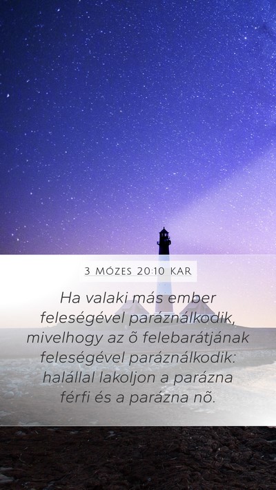 3 Mózes 20:10 KAR Bible Verse Image