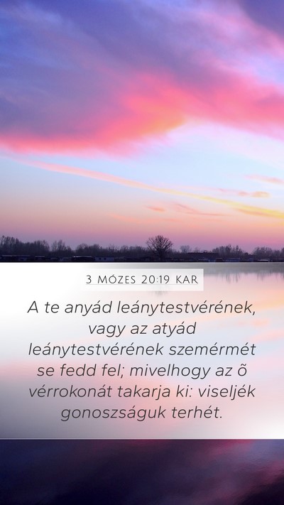 3 Mózes 20:19 KAR Bible Verse Image