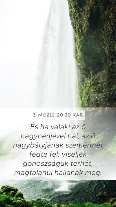 3 Mózes 20:20 KAR Bible Verse Image