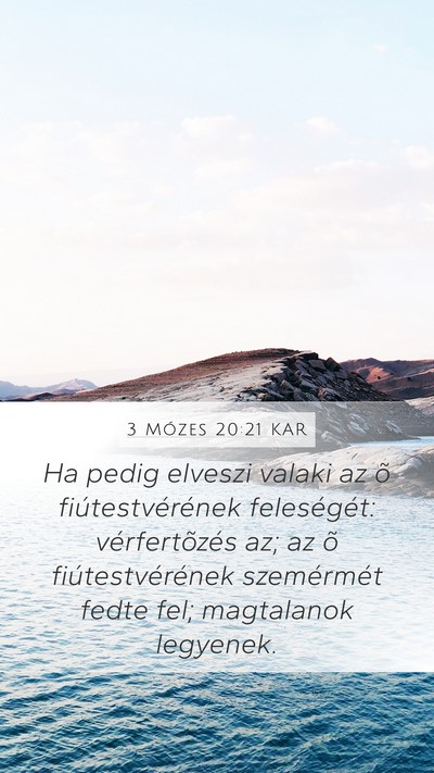 3 Mózes 20:21 KAR Bible Verse Image