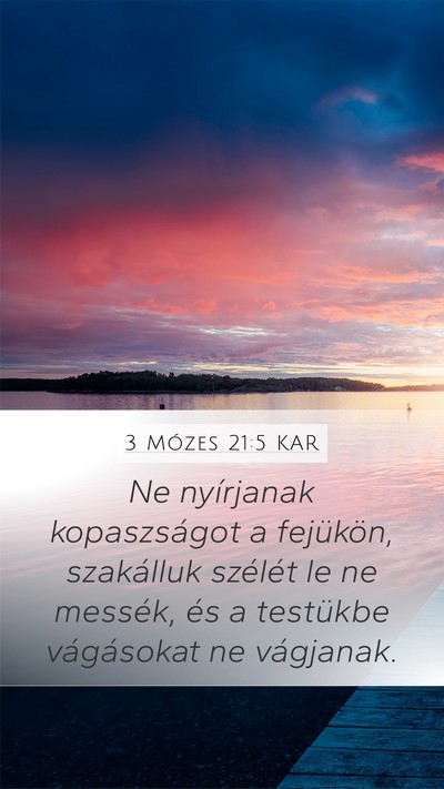 3 Mózes 21:5 KAR Bible Verse Image