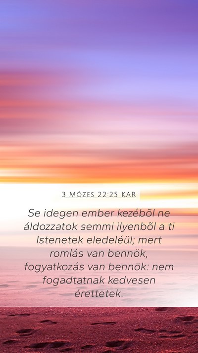 3 Mózes 22:25 KAR Bible Verse Image