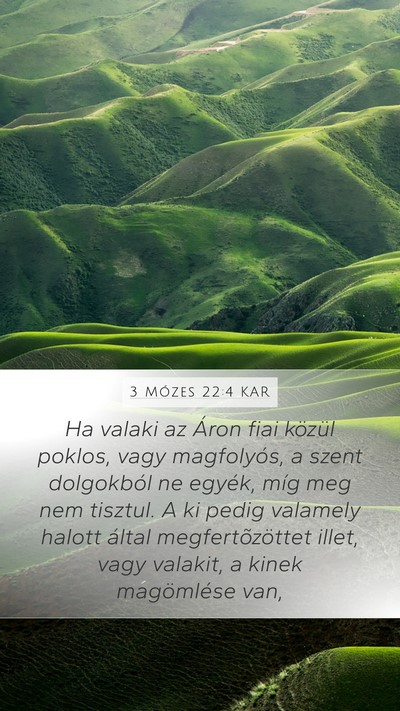 3 Mózes 22:4 KAR Bible Verse Image