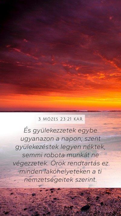 3 Mózes 23:21 KAR Bible Verse Image