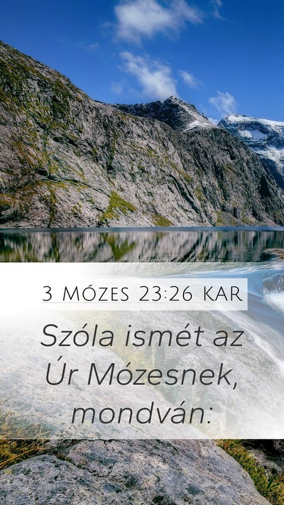 3 Mózes 23:26 KAR Bible Verse Image