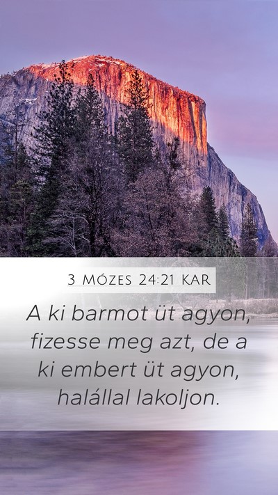 3 Mózes 24:21 KAR Bible Verse Image