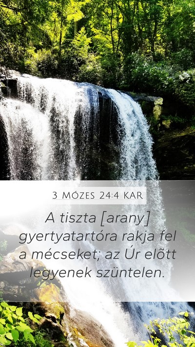 3 Mózes 24:4 KAR Bible Verse Image