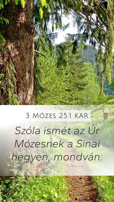 3 Mózes 25:1 KAR Bible Verse Image