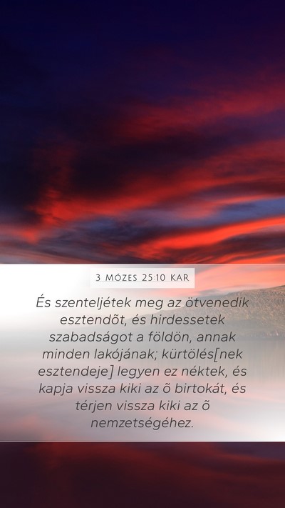 3 Mózes 25:10 KAR Bible Verse Image