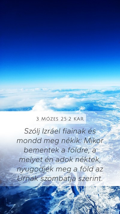 3 Mózes 25:2 KAR Bible Verse Image