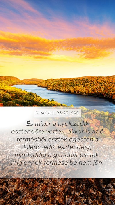 3 Mózes 25:22 KAR Bible Verse Image