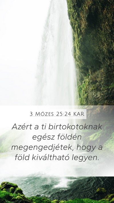 3 Mózes 25:24 KAR Bible Verse Image