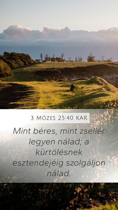 3 Mózes 25:40 KAR Bible Verse Image