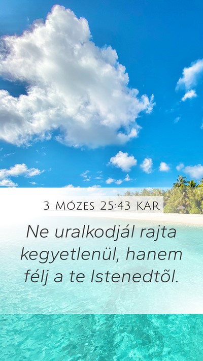 3 Mózes 25:43 KAR Bible Verse Image