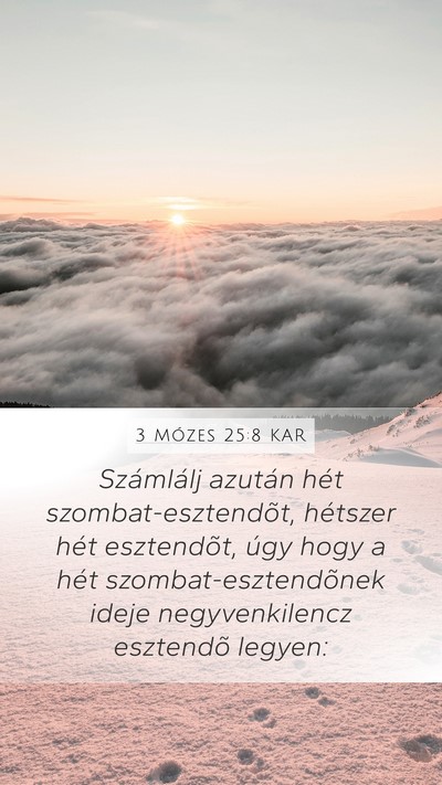 3 Mózes 25:8 KAR Bible Verse Image