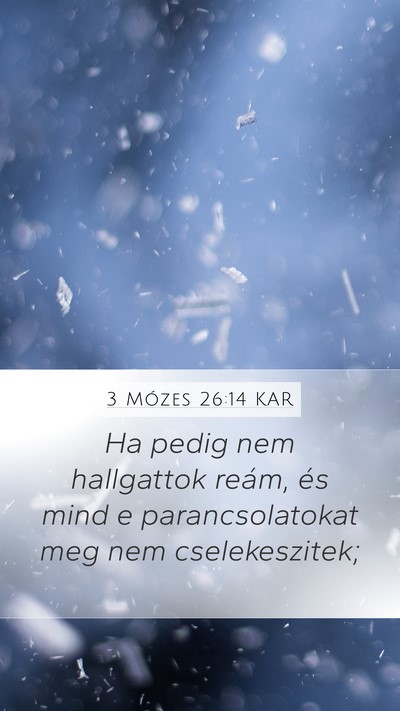 3 Mózes 26:14 KAR Bible Verse Image