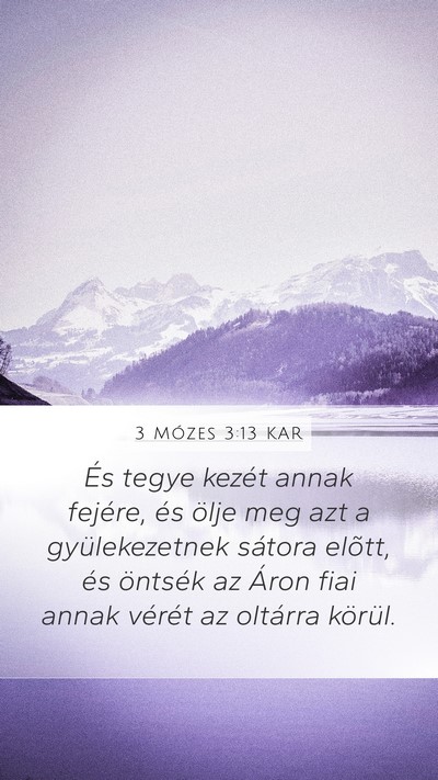 3 Mózes 3:13 KAR Bible Verse Image