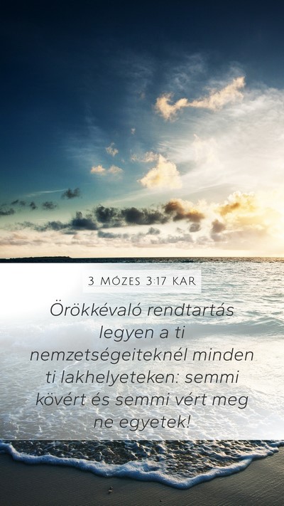 3 Mózes 3:17 KAR Bible Verse Image