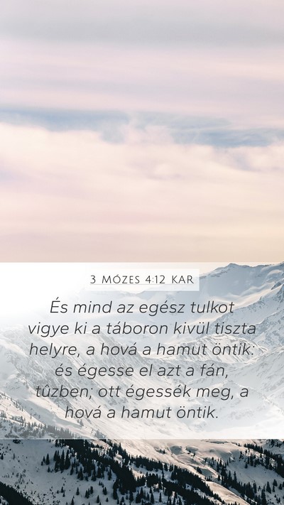 3 Mózes 4:12 KAR Bible Verse Image