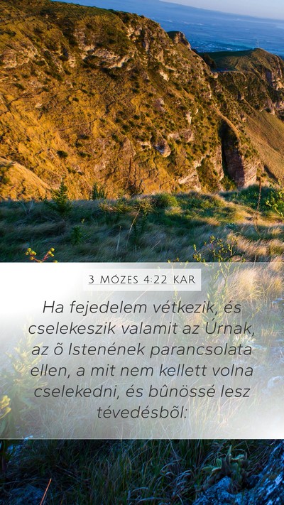3 Mózes 4:22 KAR Bible Verse Image