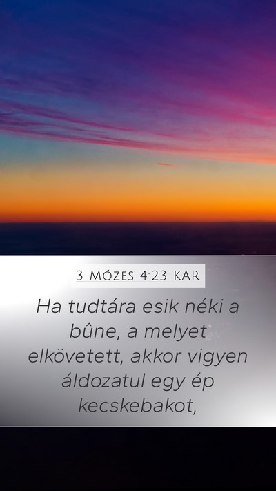 3 Mózes 4:23 KAR Bible Verse Image