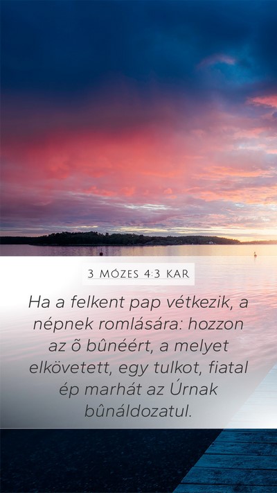 3 Mózes 4:3 KAR Bible Verse Image