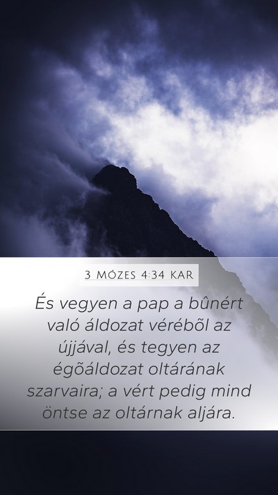 3 Mózes 4:34 KAR Bible Verse Image