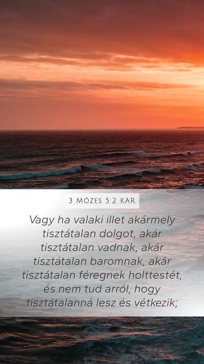 3 Mózes 5:2 KAR Bible Verse Image
