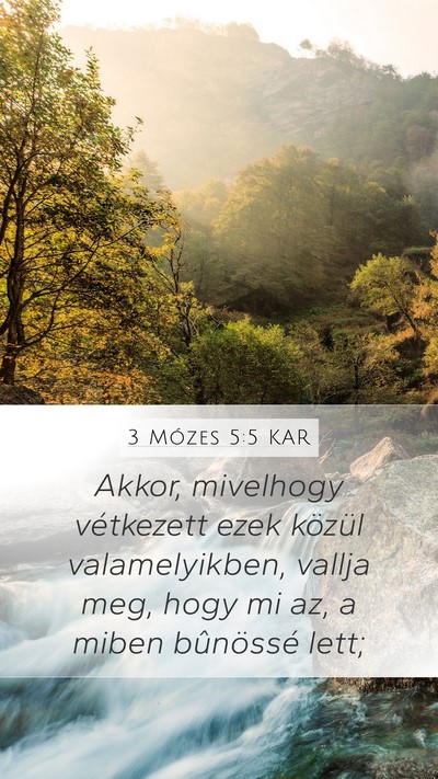 3 Mózes 5:5 KAR Bible Verse Image