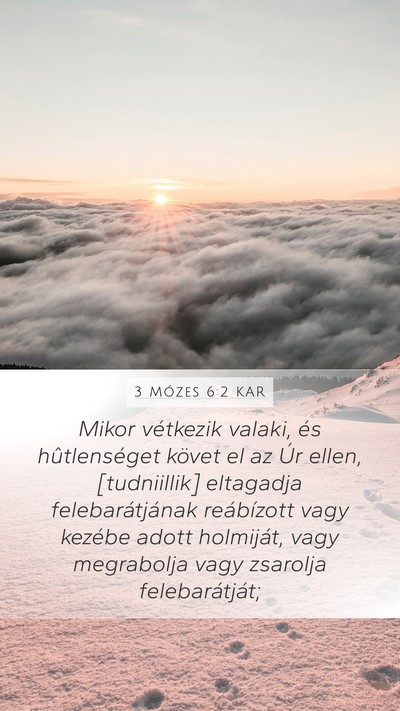3 Mózes 6:2 KAR Bible Verse Image