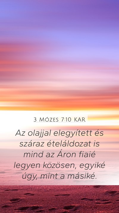 3 Mózes 7:10 KAR Bible Verse Image