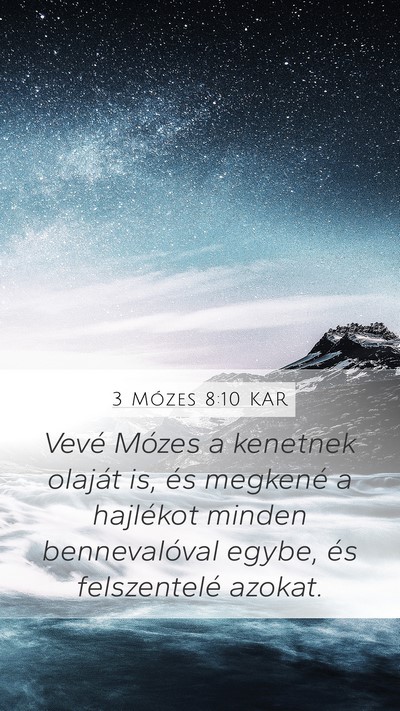 3 Mózes 8:10 KAR Bible Verse Image
