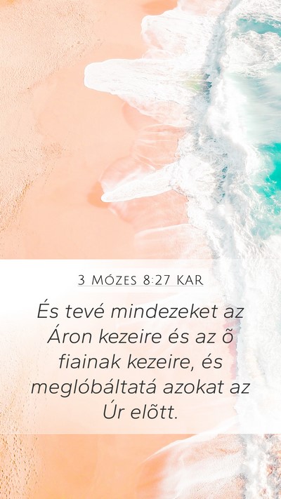 3 Mózes 8:27 KAR Bible Verse Image