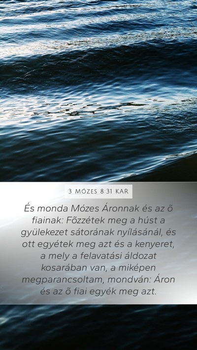 3 Mózes 8:31 KAR Bible Verse Image