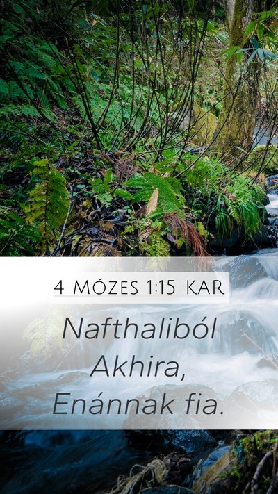 4 Mózes 1:15 KAR Bible Verse Image