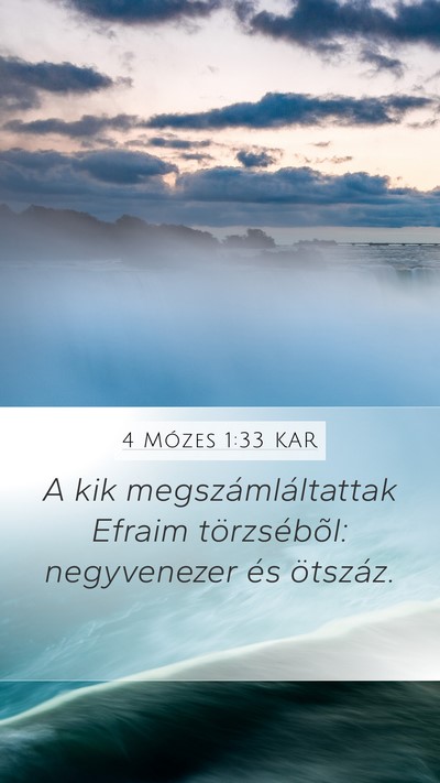 4 Mózes 1:33 KAR Bible Verse Image