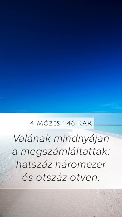 4 Mózes 1:46 KAR Bible Verse Image
