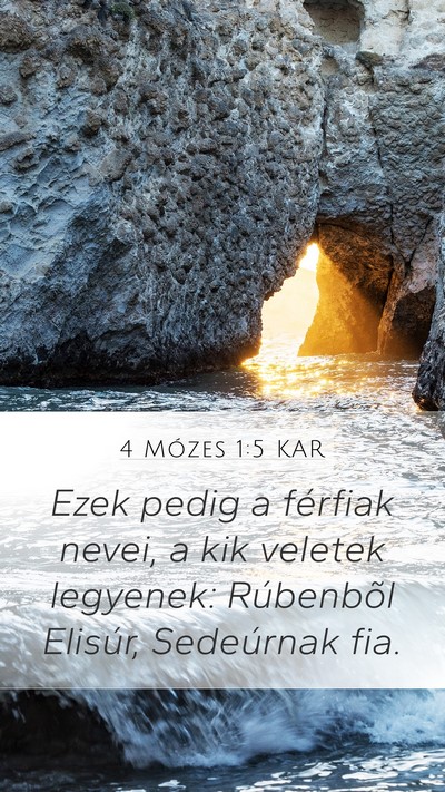 4 Mózes 1:5 KAR Bible Verse Image