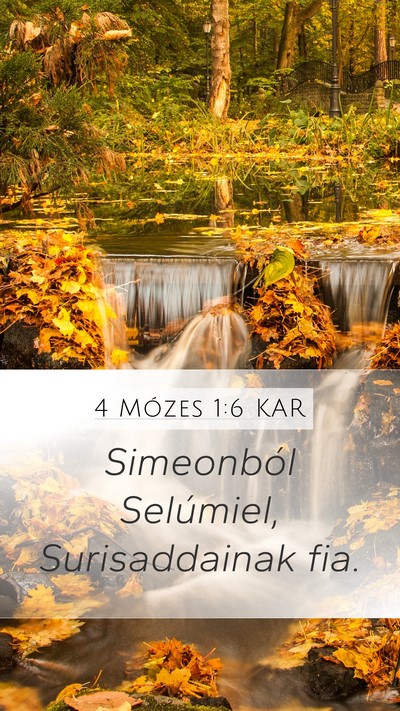 4 Mózes 1:6 KAR Bible Verse Image