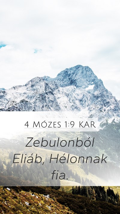 4 Mózes 1:9 KAR Bible Verse Image