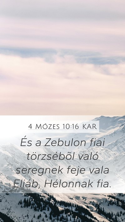 4 Mózes 10:16 KAR Bible Verse Image