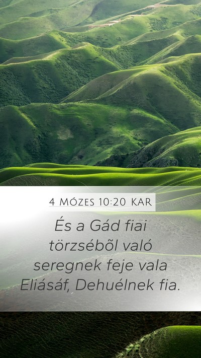 4 Mózes 10:20 KAR Bible Verse Image