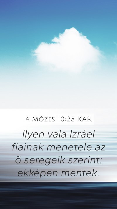 4 Mózes 10:28 KAR Bible Verse Image