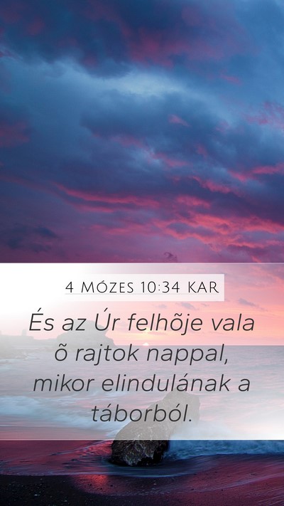 4 Mózes 10:34 KAR Bible Verse Image